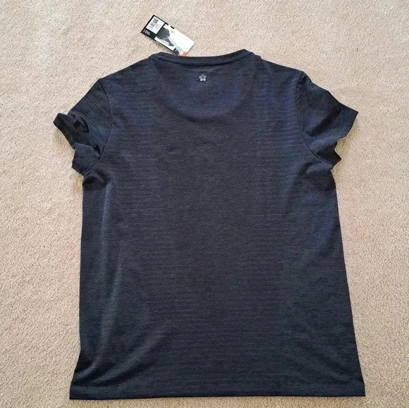 New! Tuff Athletics Active Top XXL Soft Dark Grey Seamless Stretch T-shirt - Picture 12 of 13